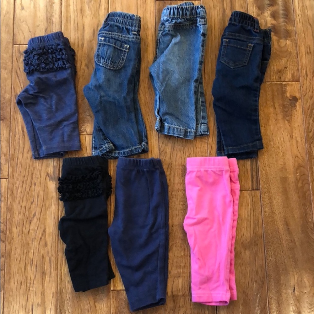 0-3 and 3 month girls pants